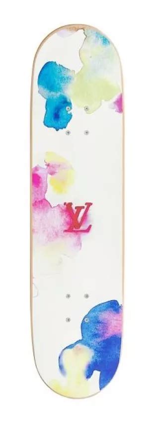 louis vuitton watercolor skateboard|louis vuitton skateboard price.